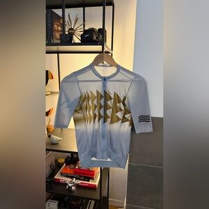 MAAP Short Sleeve Jersey Light Blue Gold Men’s Small